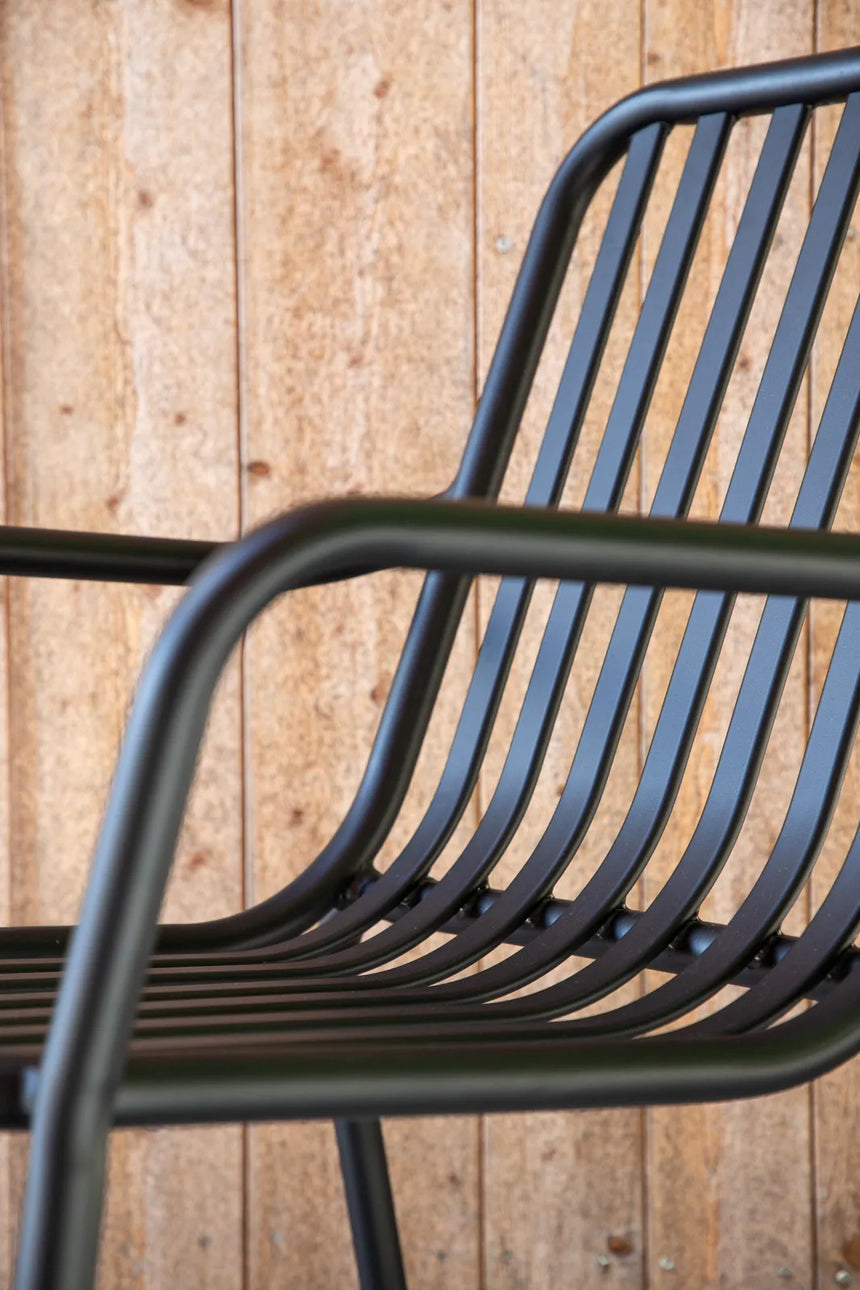 Gartenstuhl Peking aus Aluminium in Schwarz von Venture Home – Bild 15