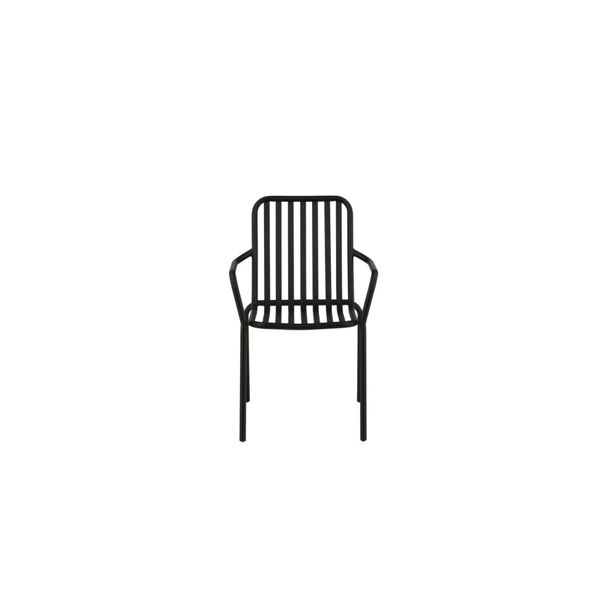 Gartenstuhl Peking aus Aluminium in Schwarz - ZEN ZONE Furniture