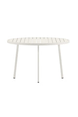 Gartentisch Giardini aus Aluminium, rund, in Beige, 120×120x74 cm von Venture Home – Bild 1