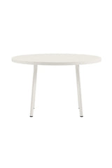 Gartentisch Giardini aus Aluminium, rund, in Beige, 120×120x74 cm von Venture Home – Bild 2