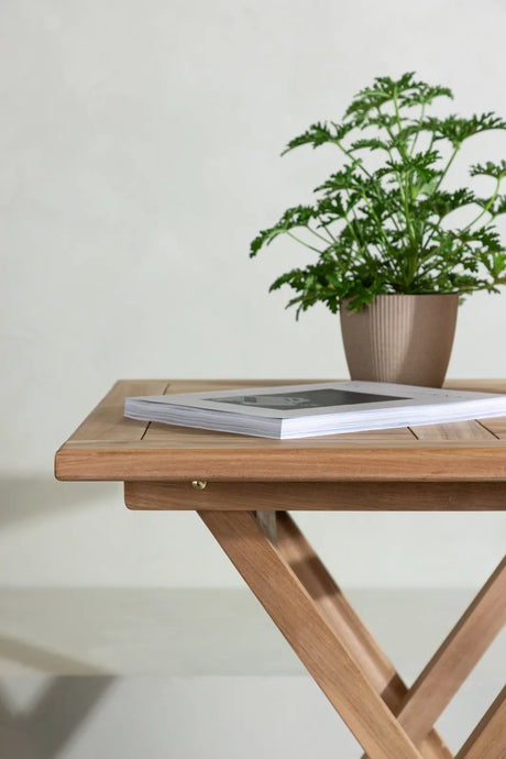 Gartentisch Kenya aus Teak in Natur, klappbar, 70×70×75 cm von Venture Home – Bild 14