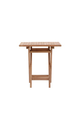 Gartentisch Kenya aus Teak in Natur, klappbar, 70×70×75 cm von Venture Home – Bild 4
