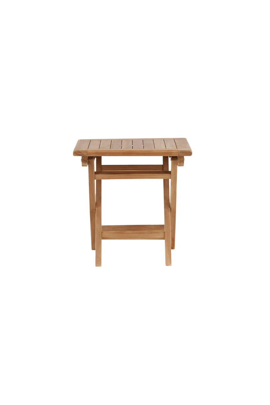 Gartentisch Kenya aus Teak in Natur, quadratisch, 50×50×50 cm von Venture Home – Bild 1