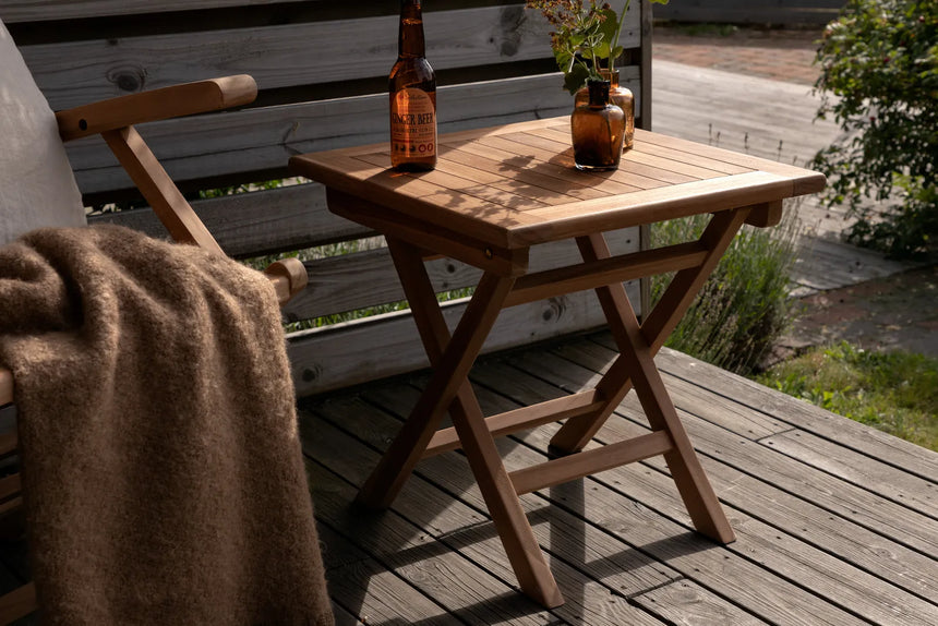 Gartentisch Kenya aus Teak in Natur, quadratisch, 50×50×50 cm von Venture Home – Bild 26