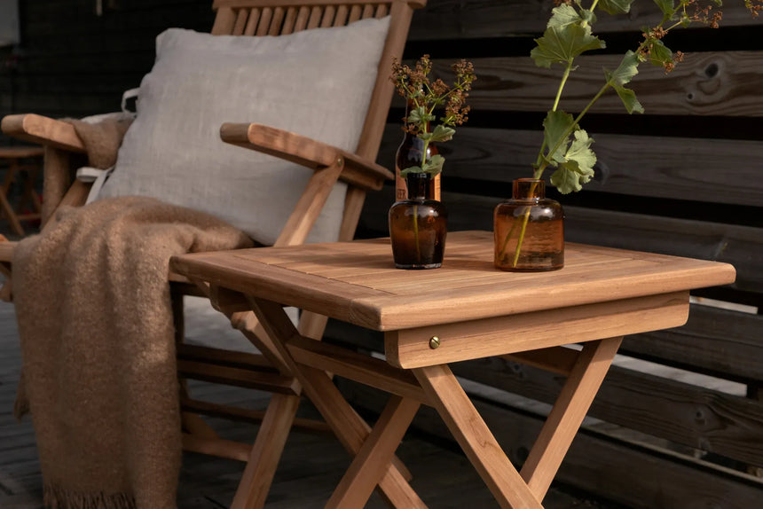 Gartentisch Kenya aus Teak in Natur, quadratisch, 50×50×50 cm von Venture Home – Bild 27