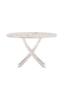 Gartentisch Kenya aus Teakholz in Whitewash, rund, 120×120x75 cm von Venture Home – Bild 1