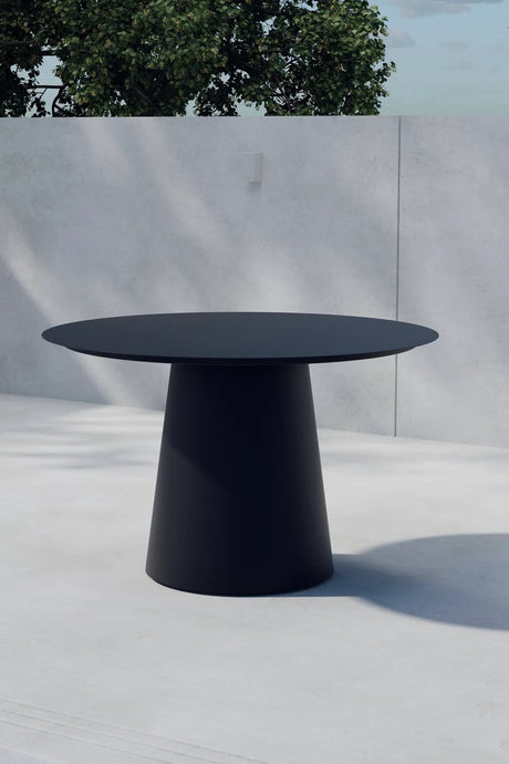 Gartentisch Lanzo aus Aluminium in Schwarz, 120x120×75 cm von Venture Home – Bild 2