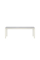Gartentisch Lino aus Aluminium und Keramikglas in Beige, 220×100×74 cm von Venture Home – Bild 1