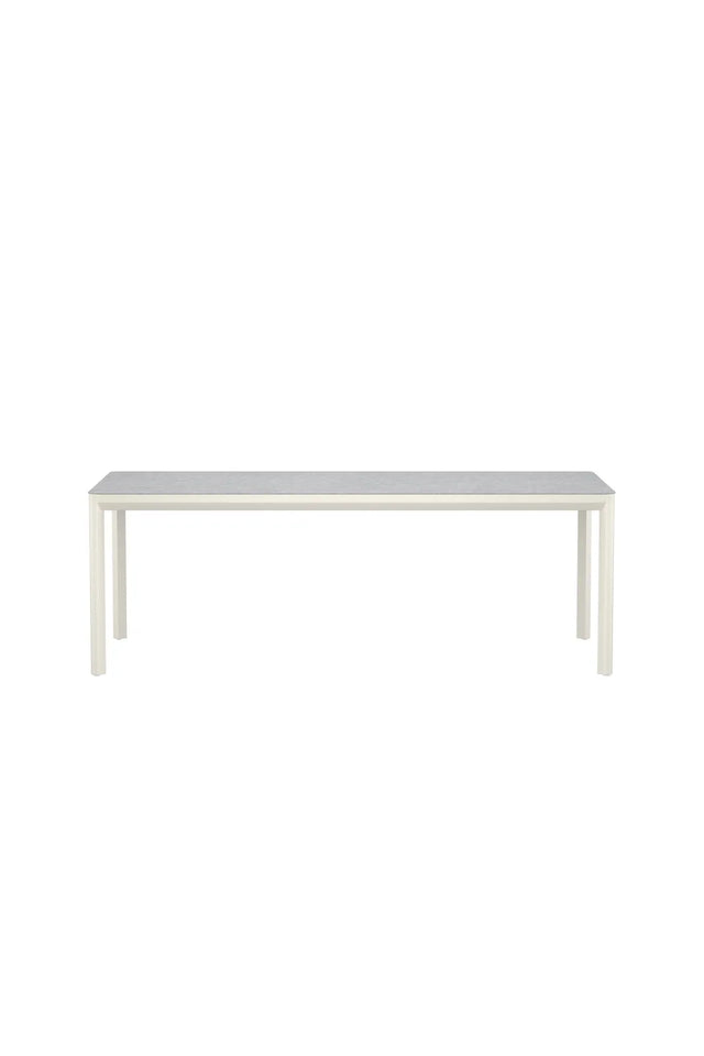 Gartentisch Lino aus Aluminium und Keramikglas in Beige, 220×100×74 cm von Venture Home – Bild 1