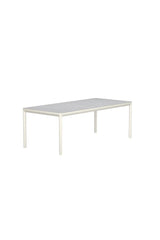 Gartentisch Lino aus Aluminium und Keramikglas in Beige, 220×100×74 cm von Venture Home – Bild 2