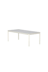 Gartentisch Lino aus Aluminium und Keramikglas in Beige, 220×100×74 cm von Venture Home – Bild 3