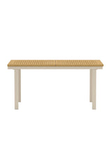 Gartentisch Panama aus Teak und Aluminium in Beige/Natur, erweiterbar, 160-240 cm von Venture Home – Bild 1