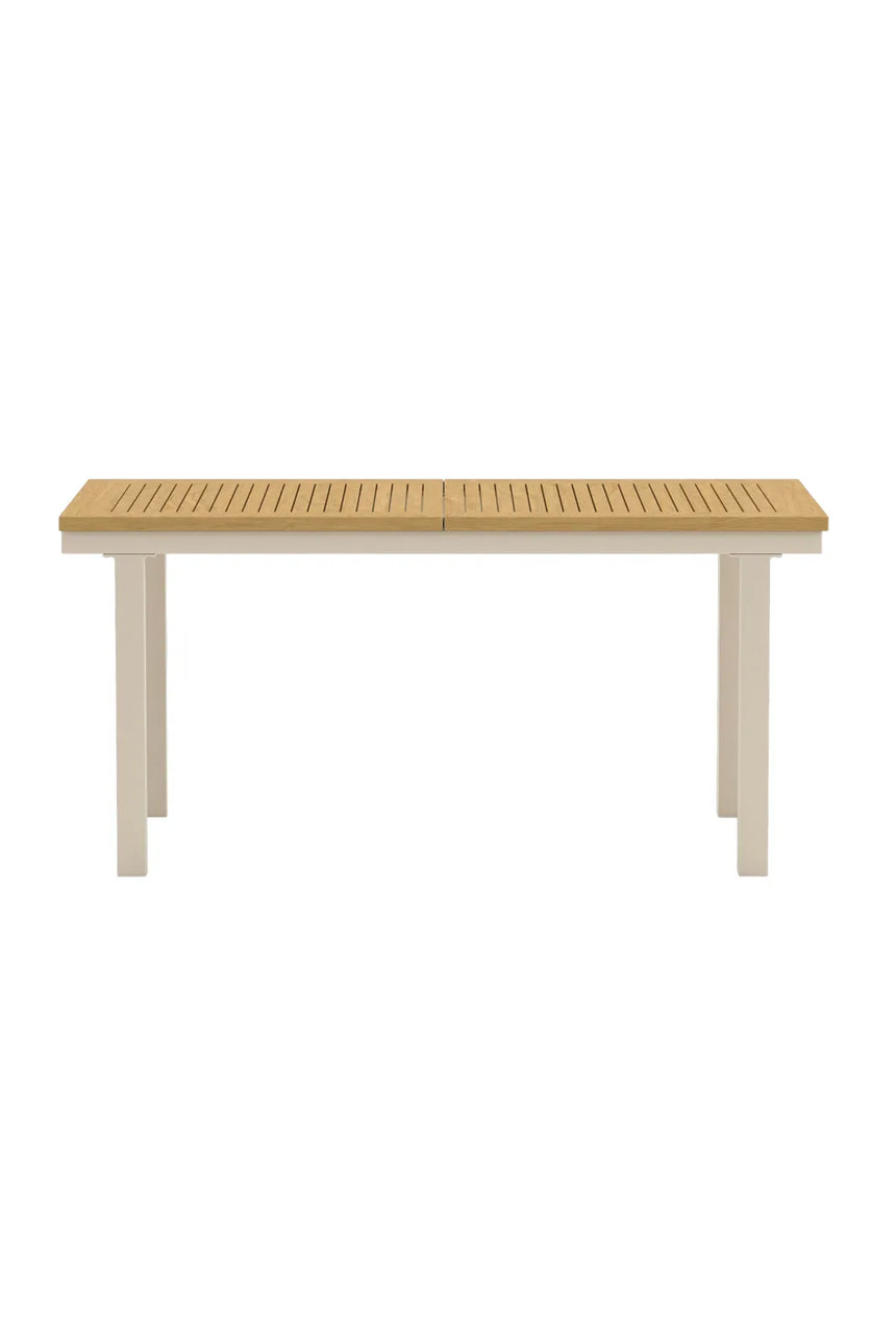 Gartentisch Panama aus Teak und Aluminium in Beige/Natur, erweiterbar, 160-240 cm von Venture Home – Bild 1