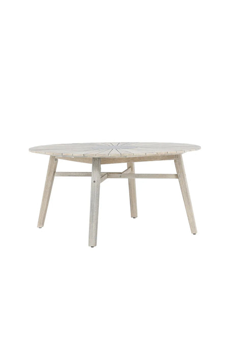 Gartentisch Rives aus Akazienholz und Zement in Whitewash und Grau, 150x150x75 cm von Venture Home – Bild 3