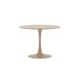 Glade Runder Esstisch Stahlrahmen / MDF Beige Lackierung 100x75 cm von Venture Home – Produktbild 1