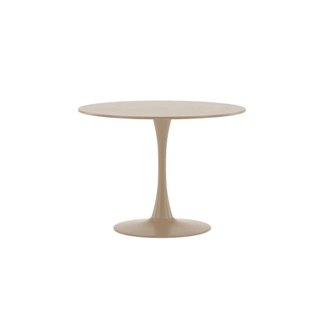 Glade Runder Esstisch Stahlrahmen / MDF Beige Lackierung 100x75 cm von Venture Home – Produktbild 1