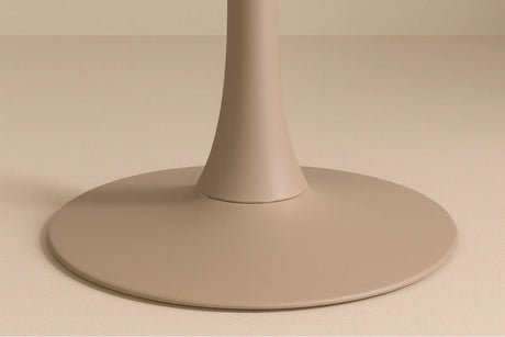 Glade Runder Esstisch Stahlrahmen / MDF Beige Lackierung 100x75 cm von Venture Home – Produktbild 4