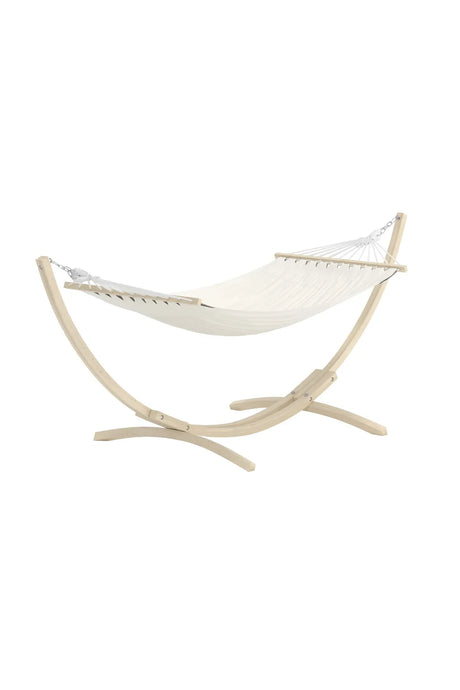 Hängesessel Hedvig aus Lärche und Baumwolle in Whitewash und Beige, 320×115×120 cm von Venture Home – Bild 2