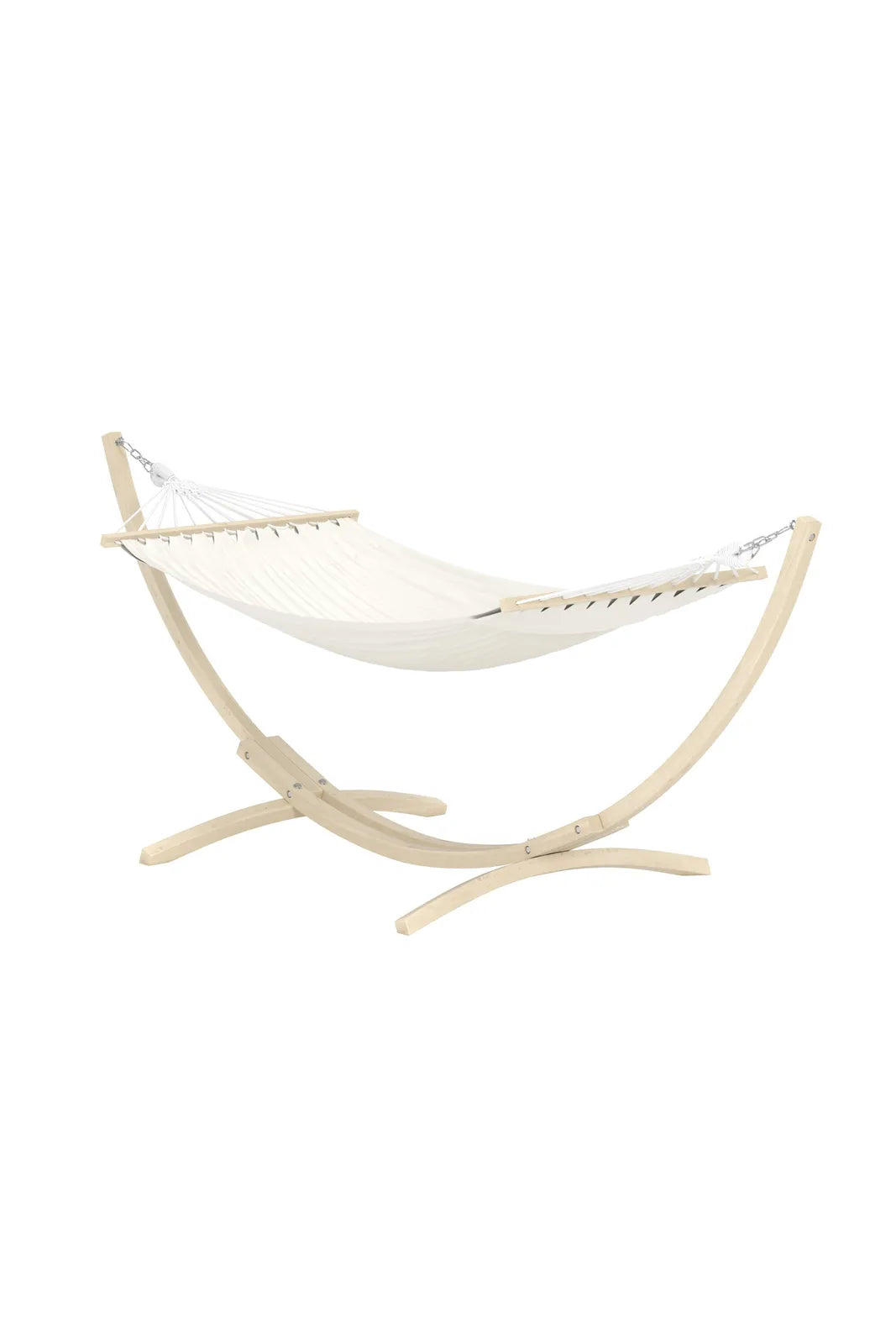 Hängesessel Hedvig aus Lärche und Baumwolle in Whitewash und Beige, 320×115×120 cm von Venture Home – Bild 3