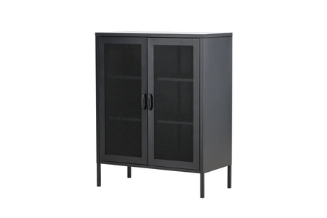 Kommode Misha aus Stahl in schwarz, 40x80x101,5 cm von Venture Home – Bild 18