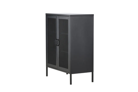 Kommode Misha aus Stahl in schwarz, 40x80x101,5 cm von Venture Home – Bild 19
