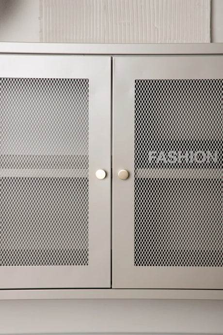 Kommode Piring aus Stahl in beige, 40x120x80 cm von Venture Home – Bild 17