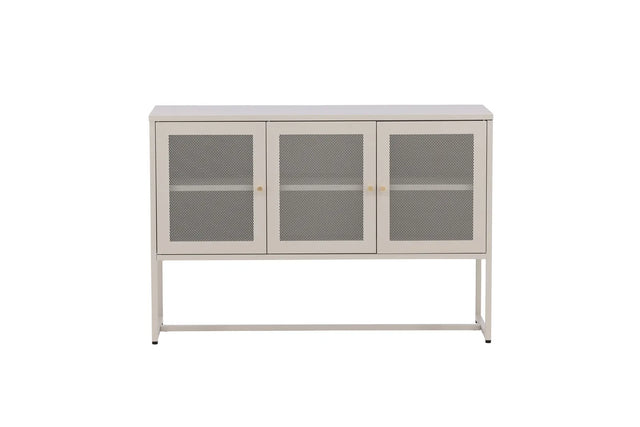 Kommode Piring aus Stahl in beige, 40x120x80 cm von Venture Home – Bild 18