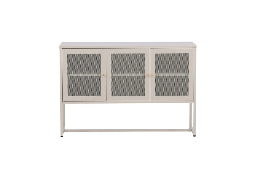 Kommode Piring aus Stahl in beige, 40x120x80 cm von Venture Home – Bild 18