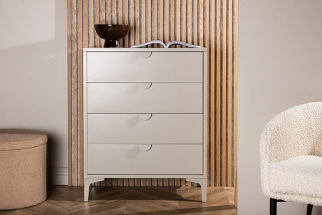 Kommode Piring aus Stahl mit 4 Schubladen in beige, 40x78x98 cm von Venture Home – Bild 31