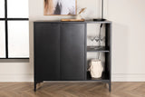 Kommode Piring in schwarz, 42x100x110 cm von Venture Home – Bild 32