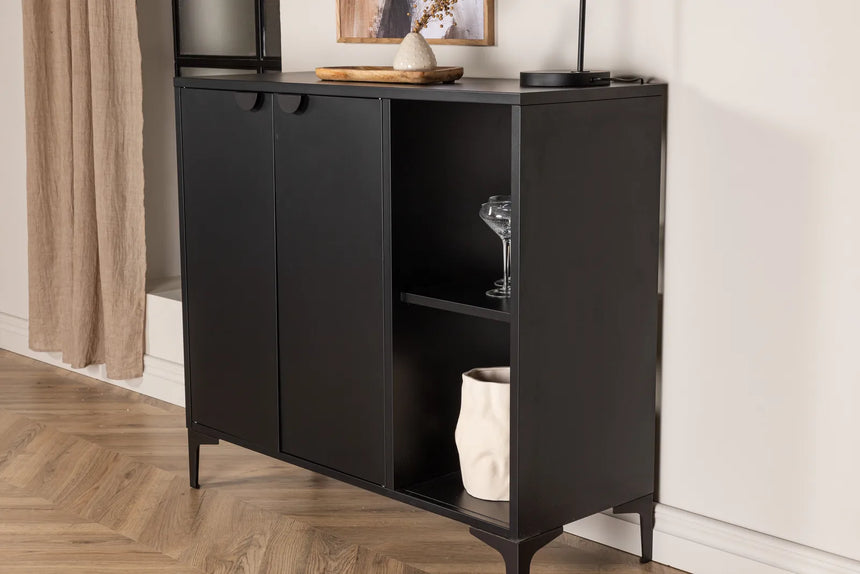 Kommode Piring in schwarz, 42x100x110 cm von Venture Home – Bild 34
