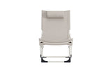 Liegestuhl Seville aus Stahl mit Bezug in Beige, faltbar von Venture Home – Bild 5
