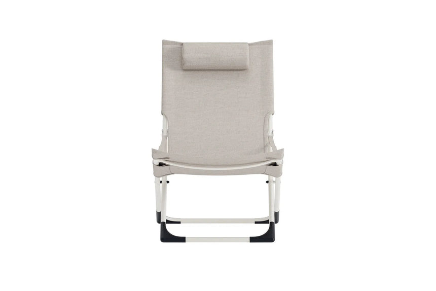 Liegestuhl Seville aus Stahl mit Bezug in Beige, faltbar von Venture Home – Bild 5
