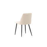 Nacht Esszimmerstuhl Schwarz / Beige Samt von Venture Home – Produktbild 10