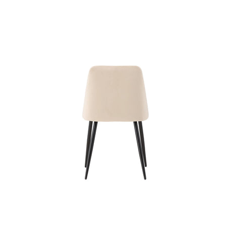 Nacht Esszimmerstuhl Schwarz / Beige Samt von Venture Home – Produktbild 11