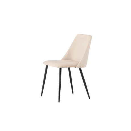 Nacht Esszimmerstuhl Schwarz / Beige Samt von Venture Home – Produktbild 7