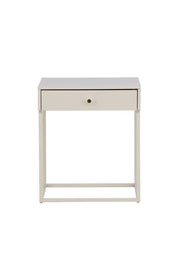 Nachtisch Bakal aus Stahl in beige, 43x41x50 cm von Venture Home – Bild 1