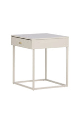 Nachtisch Bakal aus Stahl in beige, 43x41x50 cm von Venture Home – Bild 3