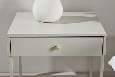 Nachtisch Bakal aus Stahl in beige, 43x41x50 cm von Venture Home – Bild 30