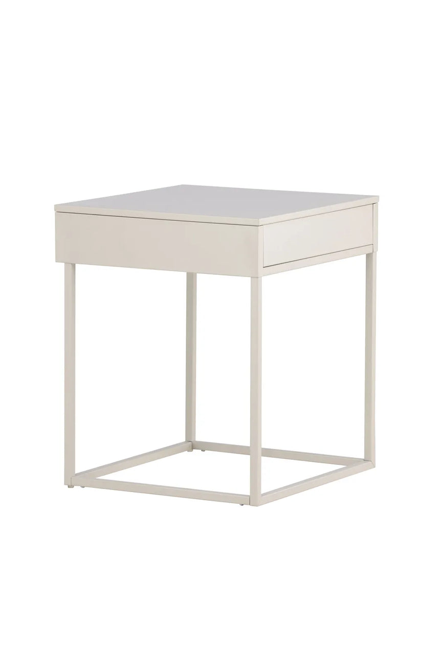 Nachtisch Bakal aus Stahl in beige, 43x41x50 cm von Venture Home – Bild 5