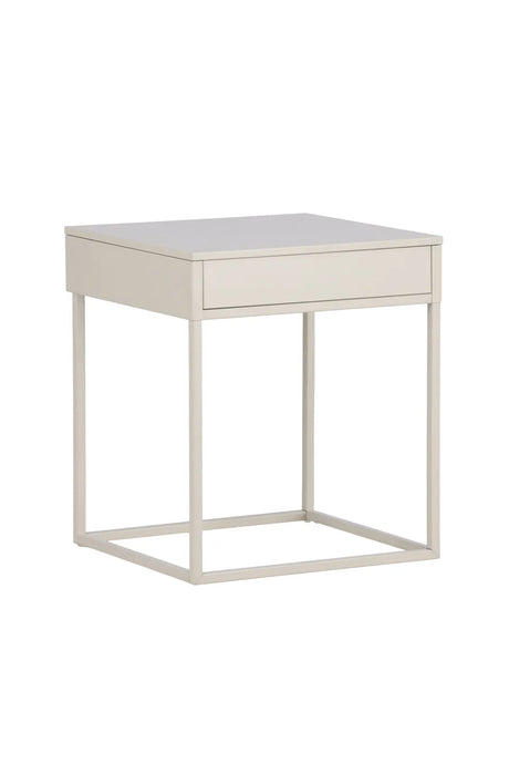 Nachtisch Bakal aus Stahl in beige, 43x41x50 cm von Venture Home – Bild 6