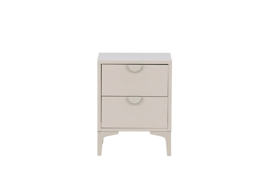 Nachttisch Piring aus Stahl in beige, 45x40x60 cm von Venture Home – Bild 17