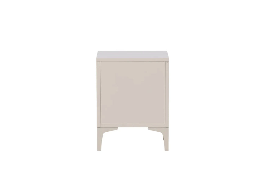 Nachttisch Piring aus Stahl in beige, 45x40x60 cm von Venture Home – Bild 23