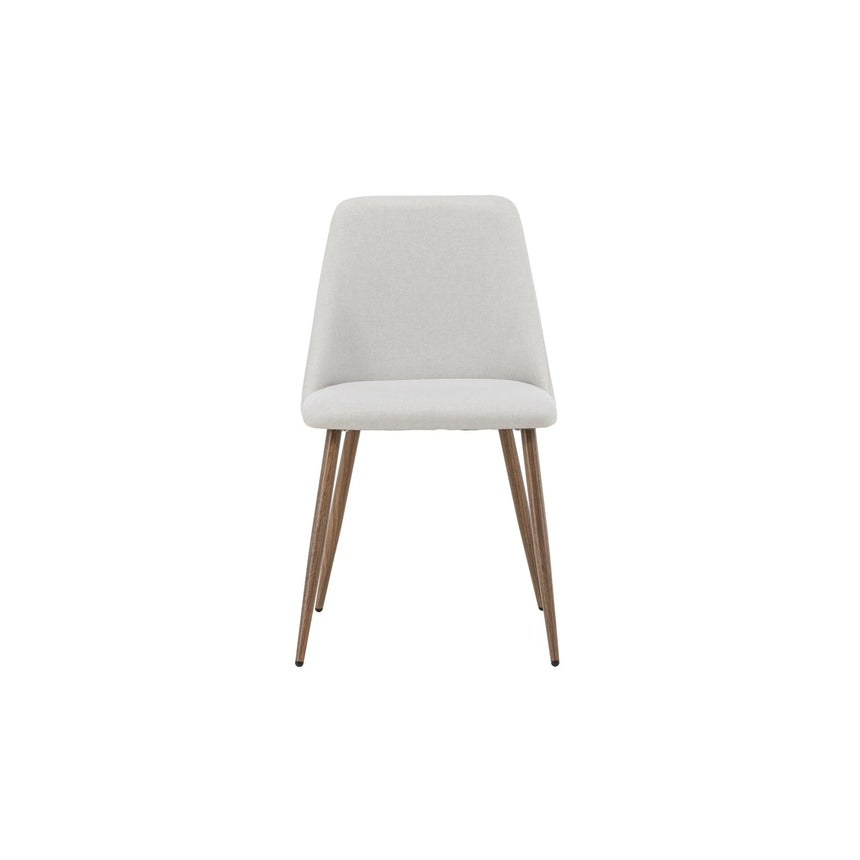 Night Essstuhl Mocca / Beige Leinen von Venture Home – Produktbild 1