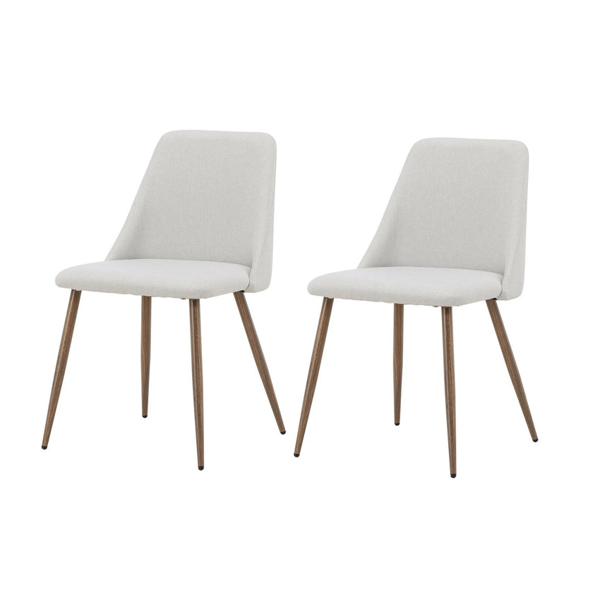 Night Essstuhl Mocca / Beige Leinen von Venture Home – Produktbild 2