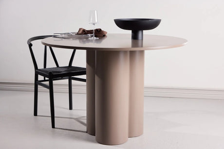 Olivia runder Esstisch 110x110 cm - Dunkelbraun von Venture Home – Produktbild 2