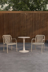 Outdoor Cafe Set Limnos aus Stahl in Beige von Venture Home – Bild 4