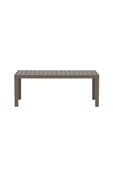 Outdoor Couchtisch Copacabana aus Aluminium in Braun, 120×70×45 cm von Venture Home – Bild 1