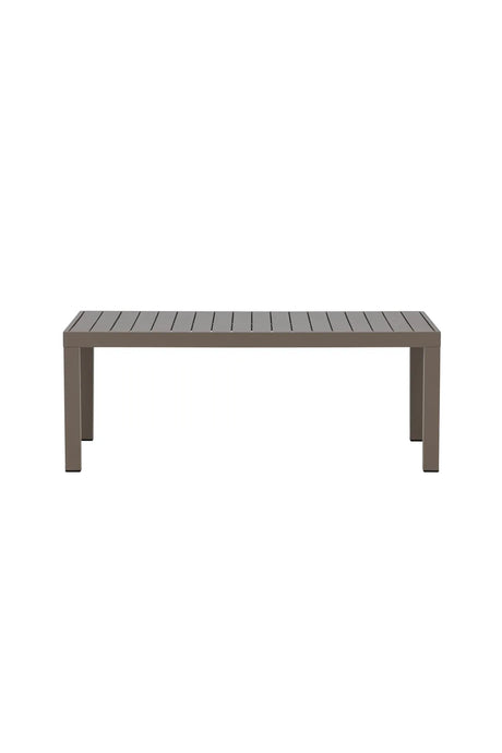 Outdoor Couchtisch Copacabana aus Aluminium in Braun, 120×70×45 cm von Venture Home – Bild 1