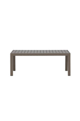 Outdoor Couchtisch Copacabana aus Aluminium in Braun, 120×70×45 cm von Venture Home – Bild 7